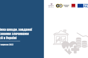 Презентовано результати всеукраїнського опитування «Оцінка шкоди, завданої воєнними злочинами росії в Україні»
